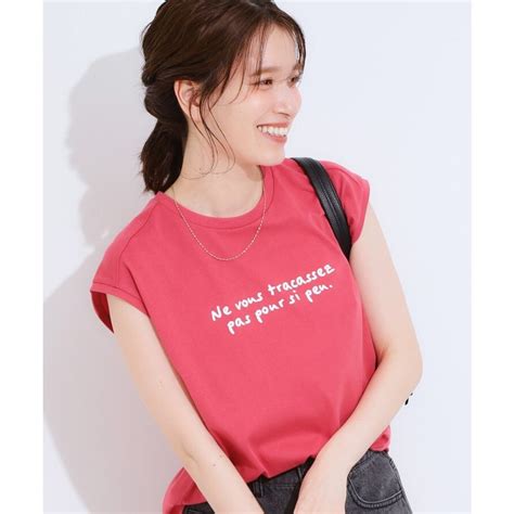 キューティーブロンド Cutie Blonde ひんやり汗染み軽減UVカット ロゴプリントノースリーブTシャツ ピンク 072