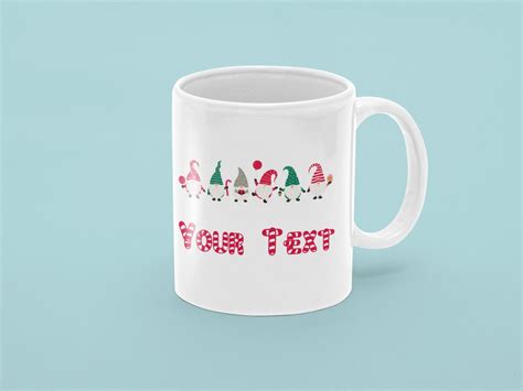 Personalized Christmas Coffee Mug With Custom Text Holiday Etsy