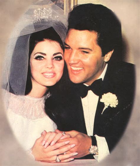 45 Candid Photographs Of Elvis And Priscilla Presley On Their Wedding