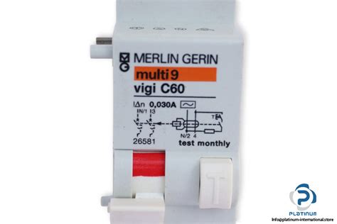 Merlin Gerin Vigi C Earth Leakage Module Platinum International