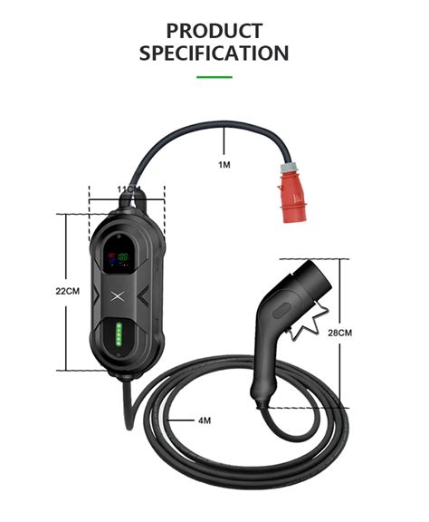 Wholesale Popular Portable Ev Charger 7 6kw 32a Type 1 2 Mobile Level 2