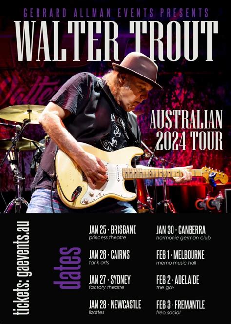 WALTER TROUT 2024 Australian Tour announced! - The Rockpit