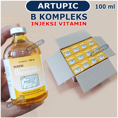 Jual Injekvit B Plex 100 Ml Injeksi Vitamin B Kompleks 100 Ml Shopee