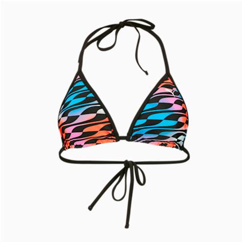 Puma Swim Formstrip Women S Triangle Bikini Top Summer Ready Puma