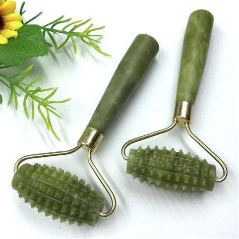 10pcs Set Facial Relaxation Slimming Tool Jade Roller Massager For Face Jade Massage Stone In