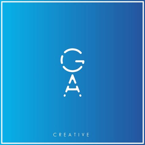 AGGA Creative último design de logotipo Premium Vector Creative Logo