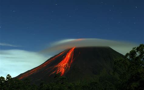 Volcano And Blue Sky Best Wallpapers