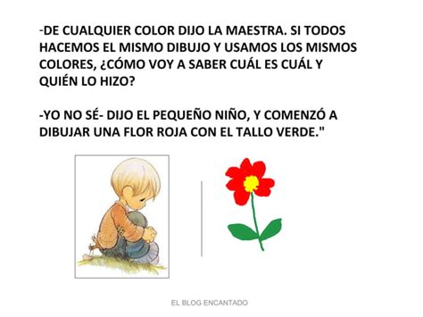 Cuento Flor Roja Con Tallo Verde Ppt