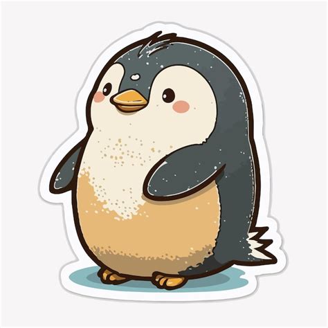 Premium Vector | Realistic image of a penguin in its natural habitat