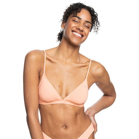 Roxy Sd Beach Classics Fixed Tri Bikini Top Orange Dressinn