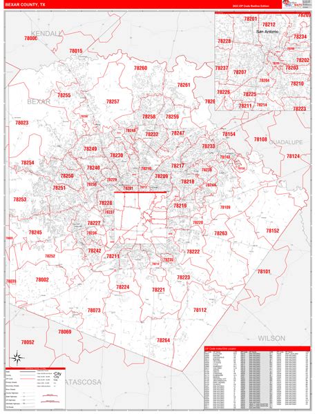 Bexar County Zip Code Map - Alaine Leonelle