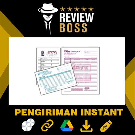 Jual Bundle Template Design Kwitansi Struk Nota Faktur Surat Jalan