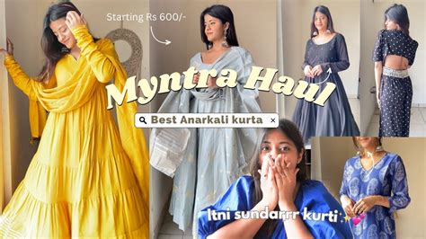 Myntra EORS SALE Haul BEST Anarkali Kurta Set Upto 80 Off