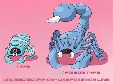 Unused Scorpion-like Pokemon line by ericgl1996 on DeviantArt