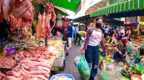 Ever Seen Cambodian Local Fresh Market Food Vegetable Fruit Fish