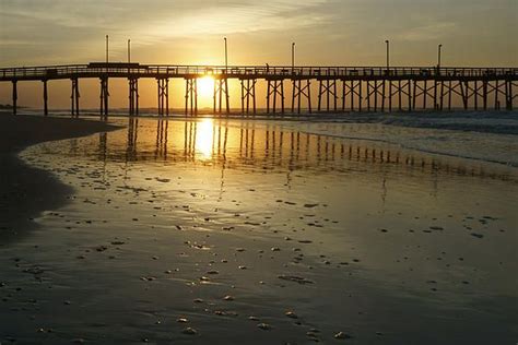 Sunrise At The Jolly Roger Pier By Mike McGlothlen Topsail Island