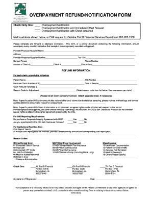 Overpayment Form Template Fill Online Printable Fillable Blank