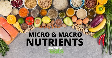 Micro And Macro Nutrients Cheat Sheet Coach Active Eats