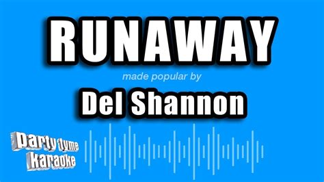 Del Shannon Runaway Karaoke Version Youtube