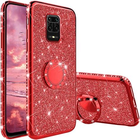 Coque Pour Xiaomi Redmi Note 9S Note 9 Pro Coque Silicone Paillette