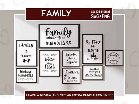 Family Quotes SVG, Svg Files for Cricut, Family SVG, Farmhouse Wall Art ...