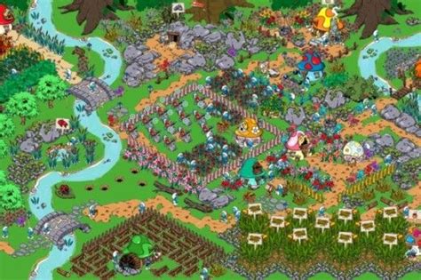 Best Smurf Village Designs | Smurf village, Village games, Village