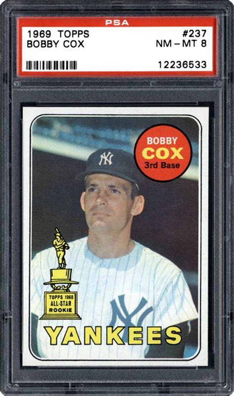 1969 Topps Bobby Cox | PSA CardFacts®