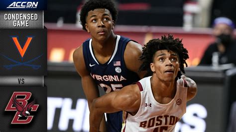 Virginia Vs Boston College Condensed Game 2020 21 ACC Men S