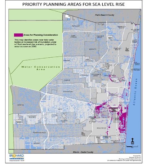 Broward County Comprehensive Plan map of priority planning areas for... | Download Scientific ...