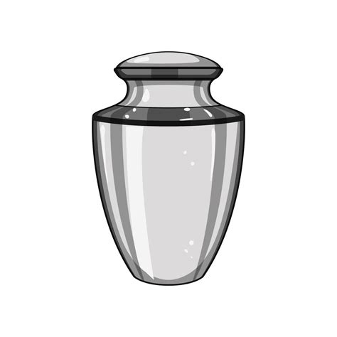 Cremation Urn Ashes Cartoon Vector Illustration 32520130 Vector Art At