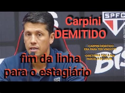 CARPINI DEMITIDO O fim da linha para o estagiário YouTube