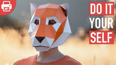 How To Make A Tiger Mask With Paper Or Cardboard Diy Printable