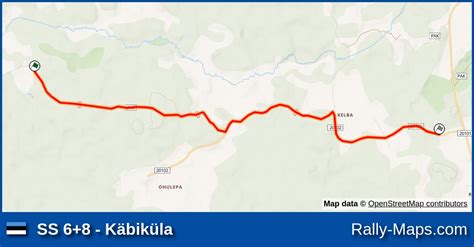 Ss 68 Käbiküla Stage Map Rapla Ralli 2023 Emv 🌍 Rally