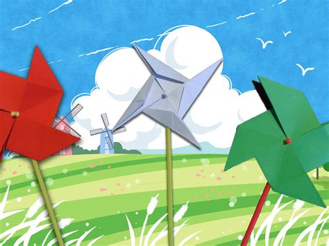 Paper Windmill Drawing