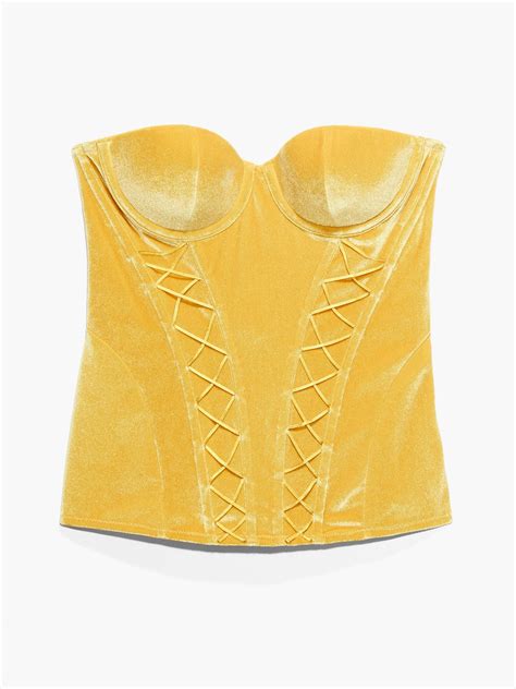 Velvet Vixen Corset In Yellow Savage X Fenty