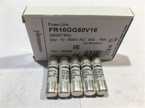 MERSEN FR10GG50V16 500V 16A FERRAZ SHAWMUT Fuse 10x38 Mm 500V JPSF453