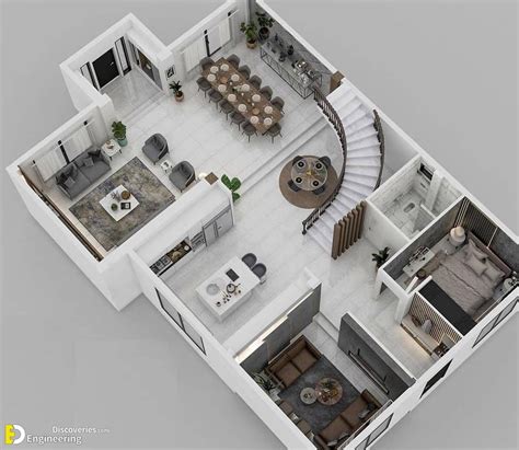 41+ Unique 3D Floor Plan Ideas - Engineering Discoveries