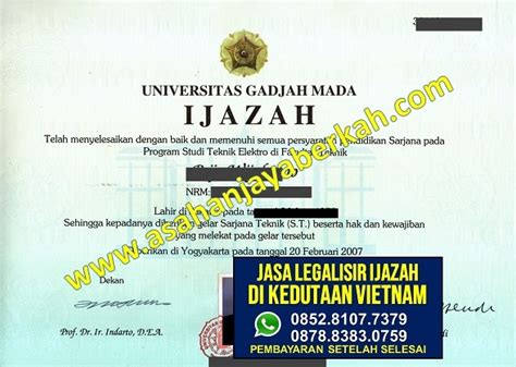 Jasa Legalisir Ijazah Di Kedutaan Vietnam AJB PT Asahan Jaya Berkah