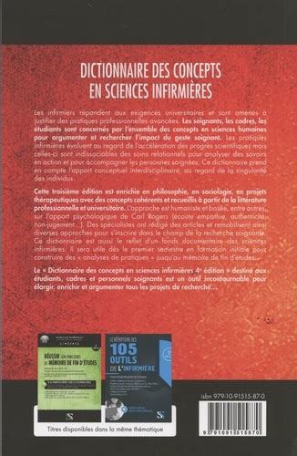 Dictionnaire des concepts en sciences infimières de Christine