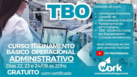 Curso Tbo Administrativo Treinamento B Sico Operacional Administrativo