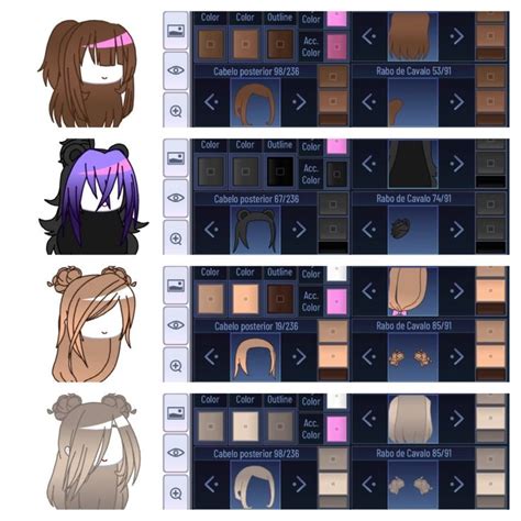 Ideias De Cabelo Gacha Club