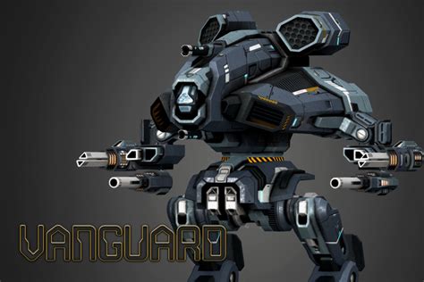 Vanguard Battle Mech D Robots Unity Asset Store