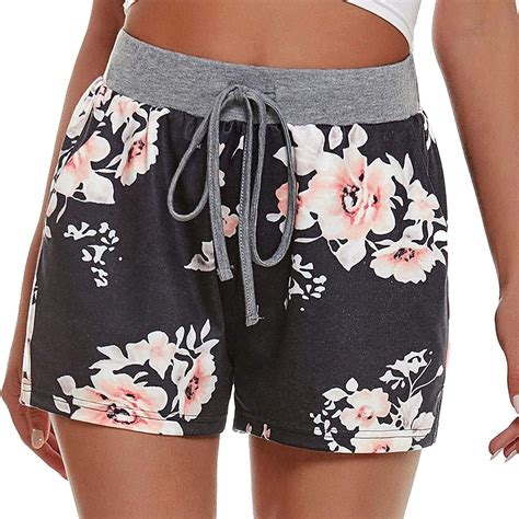 Healter Damen Kurze Hose Shorts Schlafanzughose Sommer Casual Lose