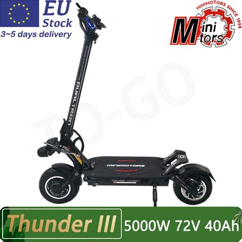 Dualtron Patinete El Ctrico Thunder Iii Oficial 2500w X 2 72v 40ah