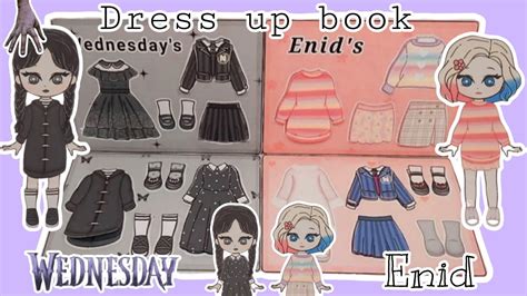 WEDNESDAY ADDAMS GAME BOOK WEDNESDAY AND ENID BOOK PAPER DOLL BOOK