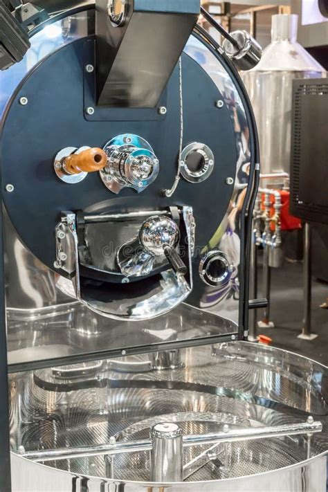 Commercial Coffee Bean Roaster Machine with New Technology Stock Image ...