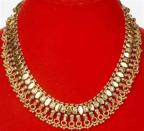 Rajasthani Gold Plated Necklace Exotic India Art