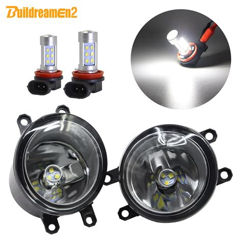 X Led Fog Light Assembly Car Right Left Fog Lamp Drl For Toyota