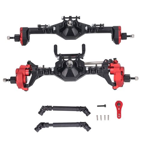 Rc Axle Cnc Aluminum Alloy Front Rear Portal Axle For Axial Scx Ii For