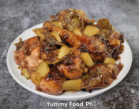 Adobong Manok with Pineapple Tidbits – Chicken Adobo